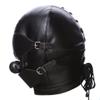 All Inclusive Head Hood Soft Leather Head Cosplay Punk Masks Lacing Face Masks view 3