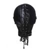 All Inclusive Head Hood Soft Leather Head Cosplay Punk Masks Lacing Face Masks view 4