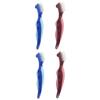 Healvian 4pcs Cleaning Brush Double-Sided Toothbrush Brush Toothbrush Blue Portable view 1