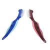 Healvian 4pcs Cleaning Brush Double-Sided Toothbrush Brush Toothbrush Blue Portable view 3