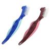 Healvian 4pcs Cleaning Brush Double-Sided Toothbrush Brush Toothbrush Blue Portable view 4