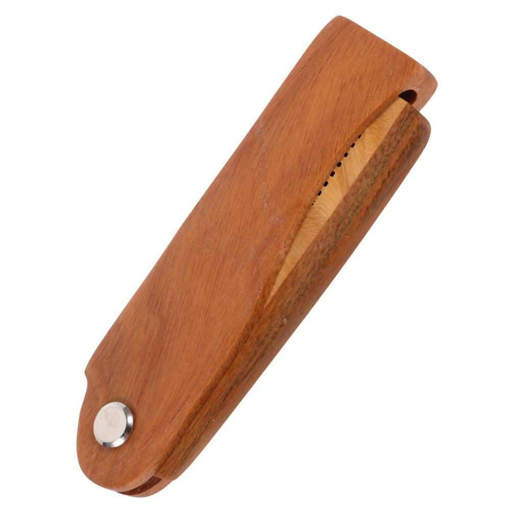 Beatifufu Beard Comb Solid Wood Comb for Men Leather Case Portable Beard Styling Brush