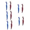 Healvian 10pcs Denture Cleaning Brush Dual Heads Soft Bristle Denture Brush for False Teeth Travel Portable view 1
