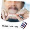 Healvian 10pcs Denture Cleaning Brush Dual Heads Soft Bristle Denture Brush for False Teeth Travel Portable view 4