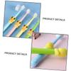 HAPINARY Cartoon Kids Toothbrush 4pcs Soft Bristle Childrens Toothbrush Set Age 2-10, Baby-Friendly Teeth Cleaning Brush with Colorful Animal Design for Boys and Girls view 4