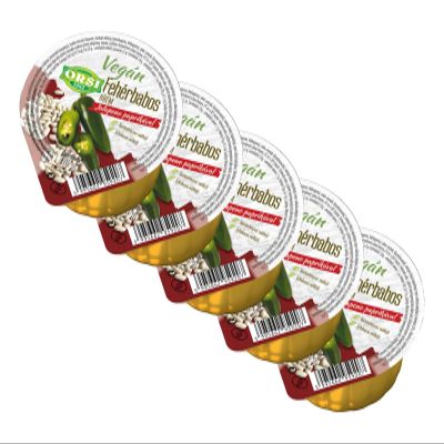Orsi Vegan Spread with Wild Beans with Jalapeno Peppers 100 g, Pack of 5