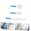 HAPINARY Multipurpose Cleaning Brush Set 3pcs with Bendable Blue Handles for Wine Glasses, Bottles, Decanters Household Cup and Jar Cleaning Tools, Stemware and Coffee Maker Scrubbers view 3
