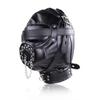 All Inclusive Leather Masks Blindfold Mouth Masks Cosplay Costume Accessory Lacing Head Hood view 2