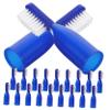 BCOATH Mini Finger Toothbrushes 20pcs Set with Soft Bristles Portable Wear-Resistant Prison Toothbrushes for Oral Care and Hygiene view 1