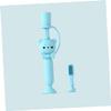 ORFOFE Manual Toothbrush for Toddlers Oral Cleaner Newborn Silicone Toothbrush Fine Craft Bear Pattern Handle Random Color view 4