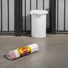 5 Packs 100 Garbage Bags Bin Liners 30 Litres White Bin Bags for Kitchen Bathroom Office Home Liner with Strings Handles (5 Packs 100 bags Draw Strings) view 2