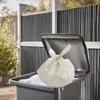 5 Packs 100 Garbage Bags Bin Liners 30 Litres White Bin Bags for Kitchen Bathroom Office Home Liner with Strings Handles (5 Packs 100 bags Draw Strings) view 3
