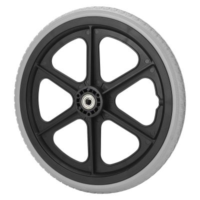 14 Inch Wheelchair Wheel Replacement, Sturdy PU Material, 6001 Bearing, Non Slip Design, 350x30mm for Wheelchairs, Walkers