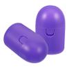 BCOATH Storage Box 2pcs Portable Plastic Cups Storage Container Reusable Carrying Case for Travel and Outdoor Use Women Care Supplies in Purple view 1
