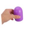 BCOATH Storage Box 2pcs Portable Plastic Cups Storage Container Reusable Carrying Case for Travel and Outdoor Use Women Care Supplies in Purple view 3