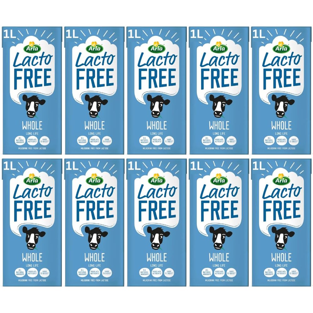 Lactofree Lactose Free Whole Milk 10x1L UHT Whole Milk Cartons (10x1L)