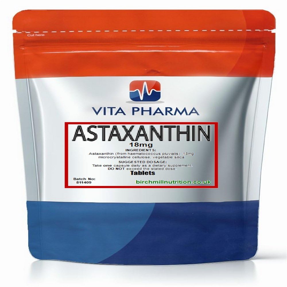 VITA PHARMA Astaxanthin 18mg 60 Tablets