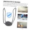 Healvian Nose Warmer Wool Weaving Grey Unisex Breathable Nose Mask Antifreeze Winter Snood view 4