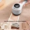 Fabric Lint Remover, Electric Lint Remover Digital Display Rechargeable for Clothes (White) view 4