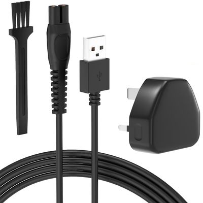 5V Shaver Charger Compatible with Philips One Blade QP2824, QP2834, QP2724, QP2734, QP1924, X3053, MG5910, MG7910, S3145, 3000X, 5000X, MG9510, X5006, PQ888, Charging Shaver Power Cable