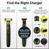 5V Shaver Charger Compatible with Philips One Blade QP2824, QP2834, QP2724, QP2734, QP1924, X3053, MG5910, MG7910, S3145, 3000X, 5000X, MG9510, X5006, PQ888, Charging Shaver Power Cable view 2