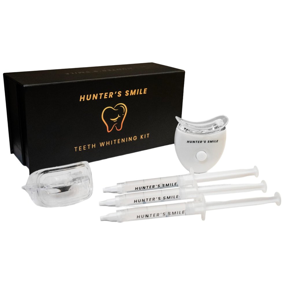 Hunters Smile UV Teeth Whitening Kit  Professional-Grade Whitening for a Brighter, Whiter Smile