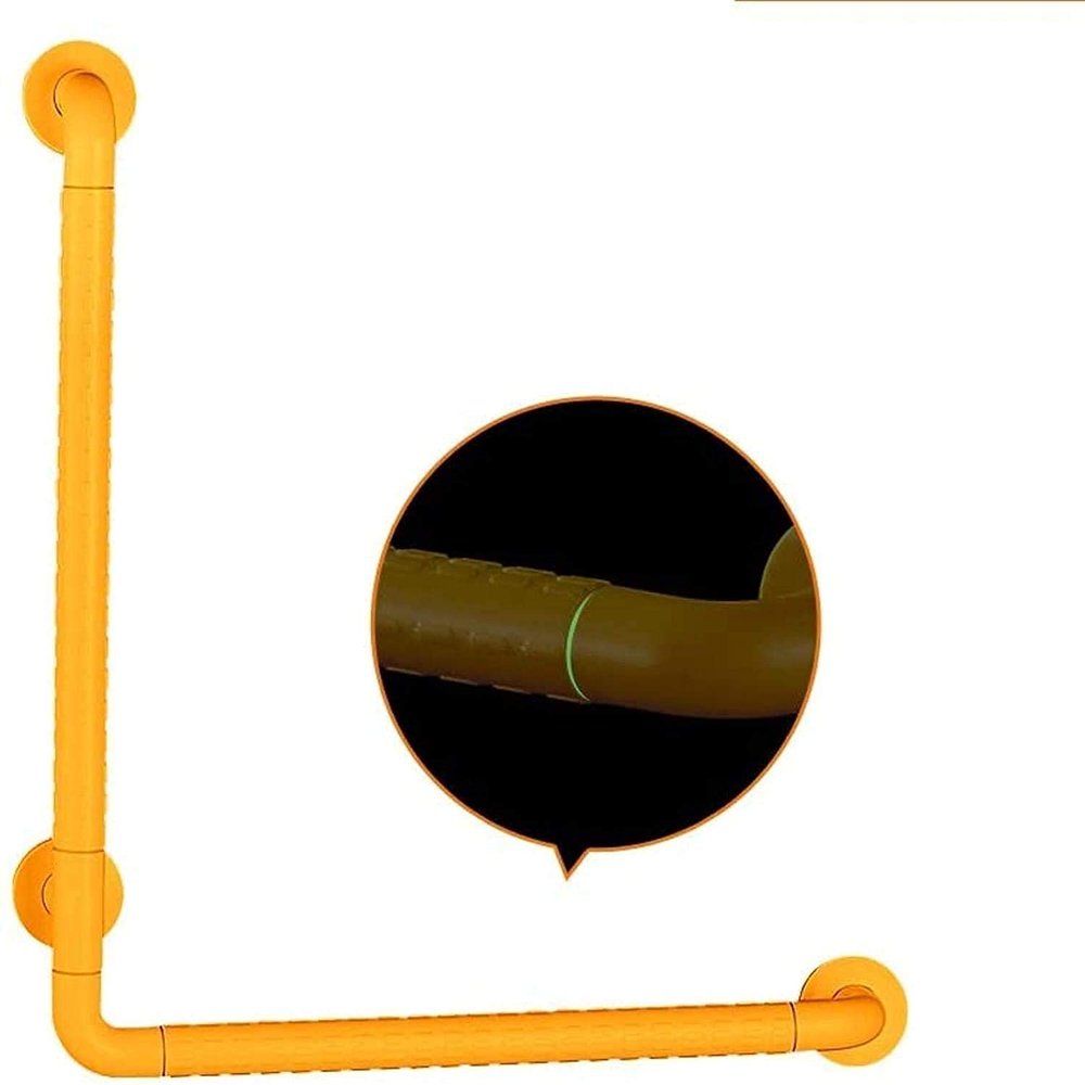 VGTLAKEX Grab Bars Grab Bars Bathroom L-Shaped Handrails Toilet Shower Wall Elderly Disabled Handrails Stainless Steel Bathroom Handrails-Yellow-50 * 70Cm(a,40 * 60Cm)