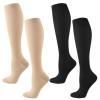 Flight Compression Socks for Women - 2 Pairs, Compression Stockings for Athletic, Nurse, Running, Travel view 1