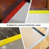 IMUNKT Bathroom Threshold Ramp 2/5''~4'' Rise Wheelchair Ramp For Doorway/Porch, Portable Sweeping Robot Ramp, Rubber Threshold Transition Strip(Yellow,100x18x8cm) view 4