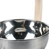 Muteitt Stainless Steel Sauna Bucket with Ladle Durable 4l Sauna Bucket with Wooden Handle Essential Spa Accessory for Steam Room view 2