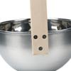 Muteitt Stainless Steel Sauna Bucket with Ladle Durable 4l Sauna Bucket with Wooden Handle Essential Spa Accessory for Steam Room view 3