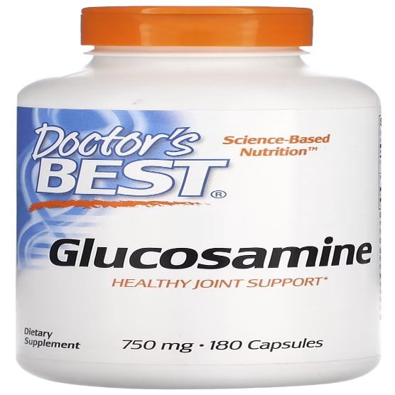 Doctor's Best - Glucosamine Sulphate 750mg | Supports Joint Health and Mobility - 180 Capsules