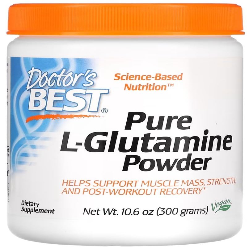 Doctor's Best - L-Glutamine Powder | Supports Gut Health and Muscle Recovery - 300g