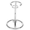 WPKD BLUEIY Shaving Brush Stand,Stainless Steel 2 in 1 Curved Shaving Brush Holder,for Men's Bathroom Countertops(Silver,7x10.5cm) view 4