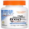 DoctorsBEST Doctor's Best - High Absorption Iron | High Bioavailability, 27 mg Iron - 120 Tablets view 1