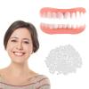 Care Spring Missing Tooth Replacement Kit 1 Pair Clip in Veneers Teeth, Instant Veneers Dentures Temporary Tooth Top And Bottom, False Teeth Veneers Smile Dentures for Men And Women (White) view 1