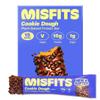 Misfits Vegan Protein Bars - Cookie Dough | Sports Nutrition Bars - 15 grams Protein | 1 gram Sugar | Plant-Based, Low Carb, High Fibre | No Palm Oil | Non-GMO | Pack of 15