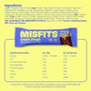 Misfits Vegan Protein Bars - Cookie Dough | Sports Nutrition Bars - 15 grams Protein | 1 gram Sugar | Plant-Based, Low Carb, High Fibre | No Palm Oil | Non-GMO | Pack of 15 view 2