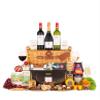 Exquisite Christmas Banquet Hamper Handcrafted Wicker Basket Filled with Fine Wines, Cheese, Chocolates, Biscuits and Tea A Luxurious Festive Gift for Family, Friends or Corporate Celebrations view 1