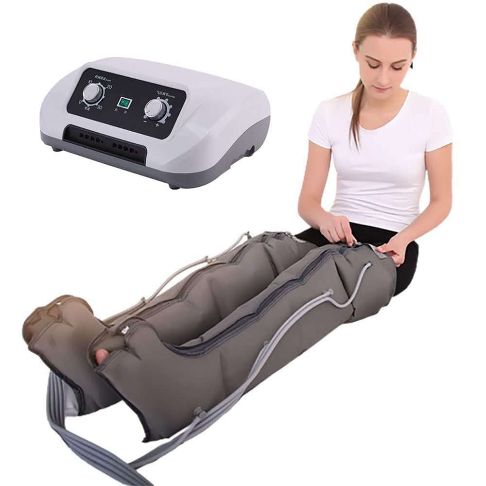 GNbow 4 Cavity Lymphatic Drainage Leg Massager, Lymphatic Drainage Leg Massager, Air Compression Boots Inflatable Massage Machine, Helps for Reduce Swelling, Muscle Fatigue