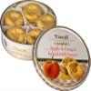Jacobsens of Denmark Tivoli Butter Cookies with Apple & Ginger 150g - SMALL Tin (139mm diameter x 55mm height) - Traditional Biscuit Tin Gift for Women, Men & Kids view 1