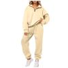 workout outfit sets for women velvet jackets for womens sweat outfits floral two piece outfits women 2024 pullover tops and wide leg pants 2 piece tracksuit jumpsuits long puffer view 1