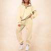 workout outfit sets for women velvet jackets for womens sweat outfits floral two piece outfits women 2024 pullover tops and wide leg pants 2 piece tracksuit jumpsuits long puffer view 3