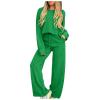 two piece jogger sets for women matching halloween pajamas couples 2 piece 2024 fall fashion sexy fall tops for women sets 2 skirt set white plus size pullover tops and long pants view 1
