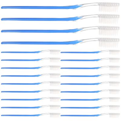 TOPPERFUN Toothbrush Travel Set Toothbrushes Multipack 50pcs Disposable, 7in Travel Set, Soft Bristle for Work or, Camping Hotel