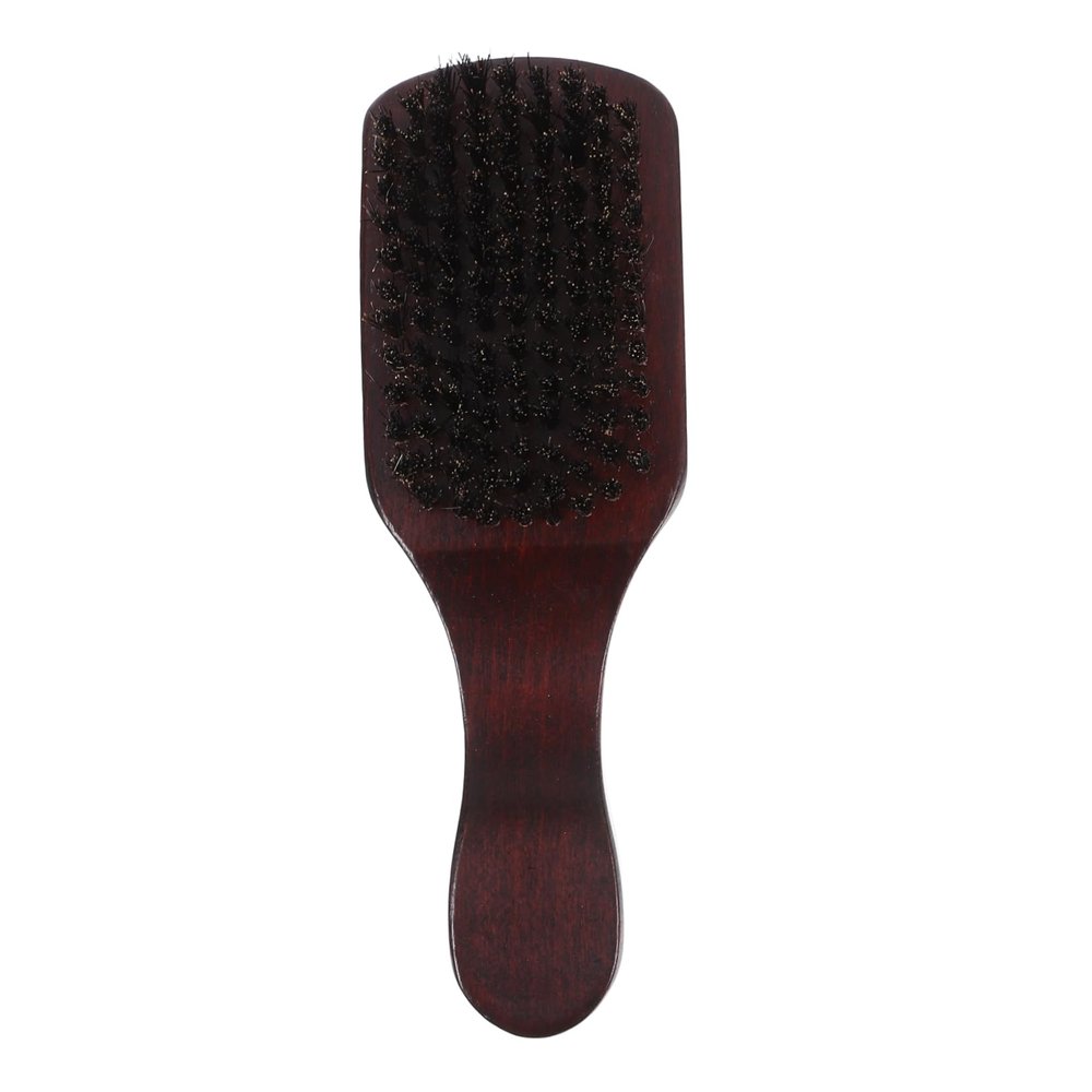 BCOATH Men Beard Brush for Grooming Wooden Handle Bristle Beard Brush for Cleaning Broken Hair and Mustache Styling