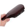 BCOATH Men Beard Brush for Grooming Wooden Handle Bristle Beard Brush for Cleaning Broken Hair and Mustache Styling view 2