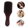 BCOATH Men Beard Brush for Grooming Wooden Handle Bristle Beard Brush for Cleaning Broken Hair and Mustache Styling view 4