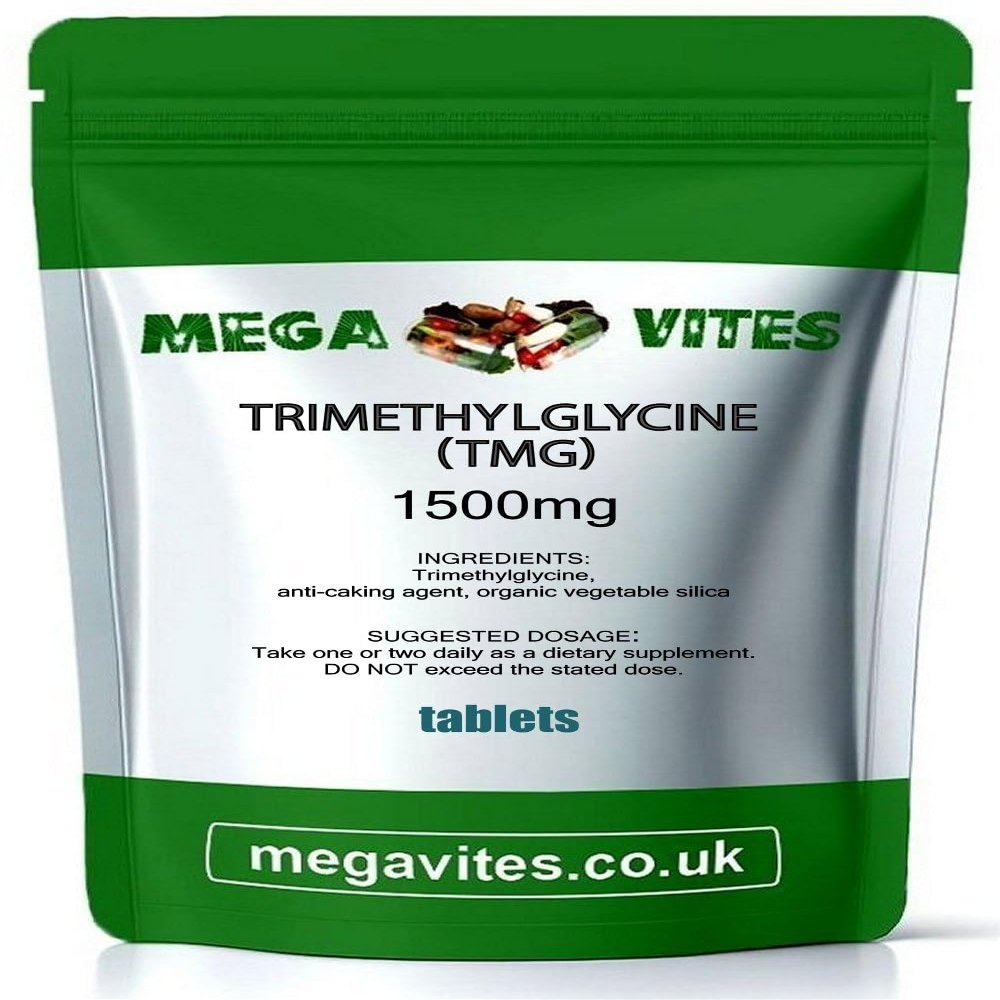 TRIMETHYLGLYCINE (TMG) Tablets 1500mg x 120 - MEGAVITES AMINOLAB