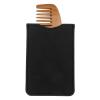 Amosfun 5pcs Comb Sleeves Short Comb Case Barber Accessories Styling Tools Highlighting Pu Case Soft Short Bag Portable view 3